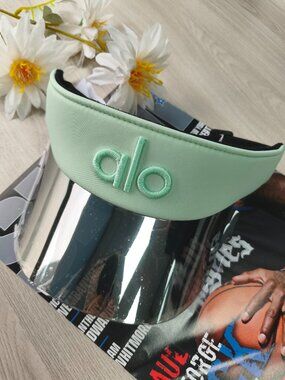 NWT Alo Yoga Airlift Solar Visor Spearmint Tennis Golf Cap🎾-Summer Essentials🌞